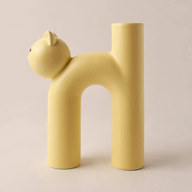 Skanto | Matte Kätzchen Blumenvase