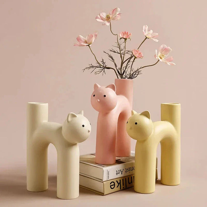 Skanto | Matte Kätzchen Blumenvase