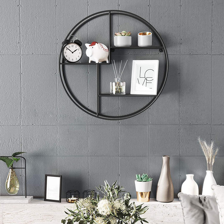 Skanto | Rundes schwebendes Metallregal