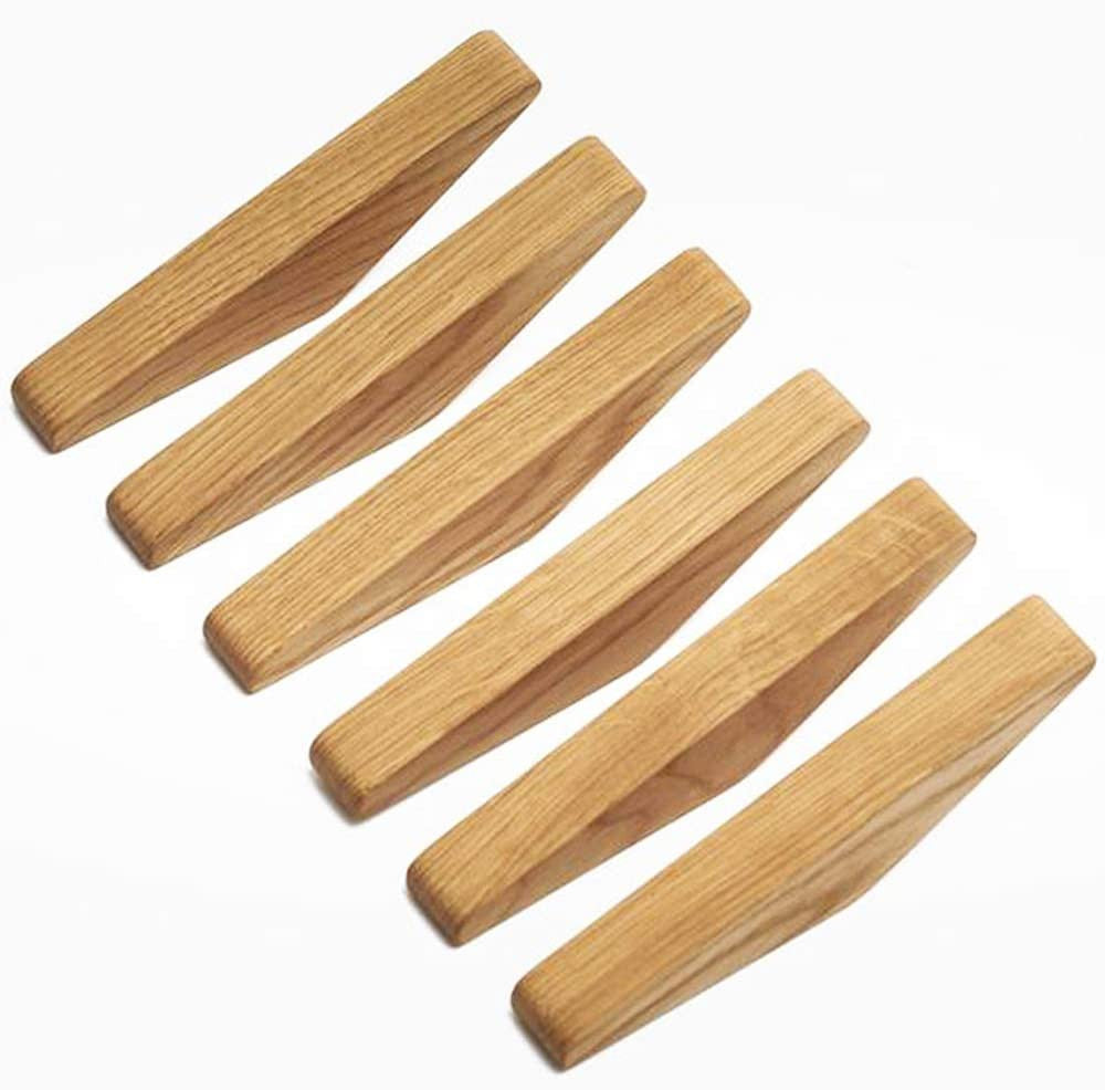 Skanto | Skandinavisches Set aus 6 Garderobenhaken aus Holz