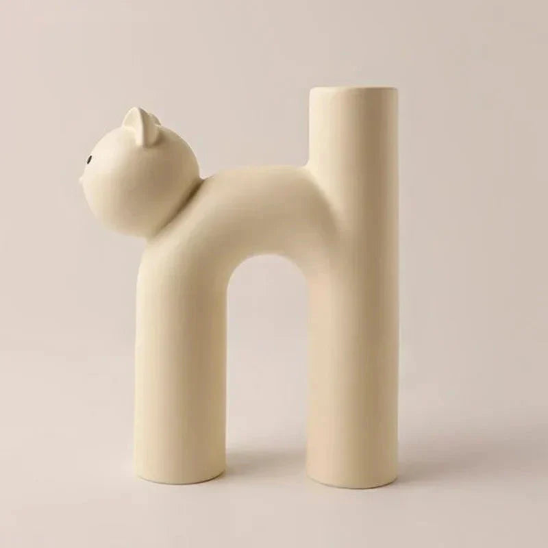 Skanto | Matte Kätzchen Blumenvase