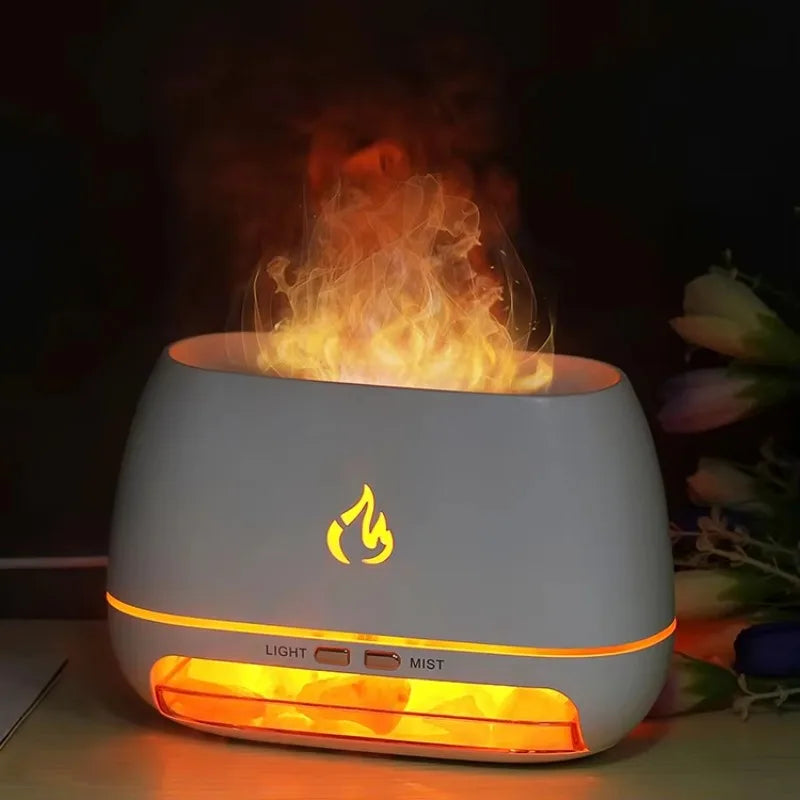 Skanto | SaltLight Aroma-Diffusor – Himalaya-Salzlampe mit Duftdiffusion und Farblicht