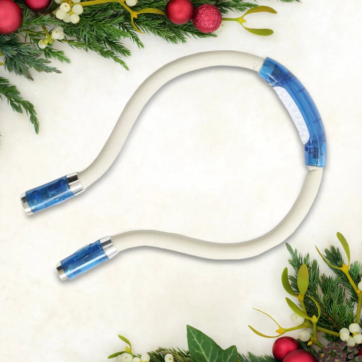 Skanto | FlexiGlow – Flexible LED-Nackenlampe zum Stricken, Basteln & Lesen