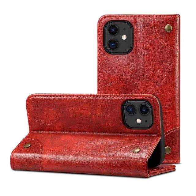 Skanto | Echtes Leder Wallet Case für iPhone 12