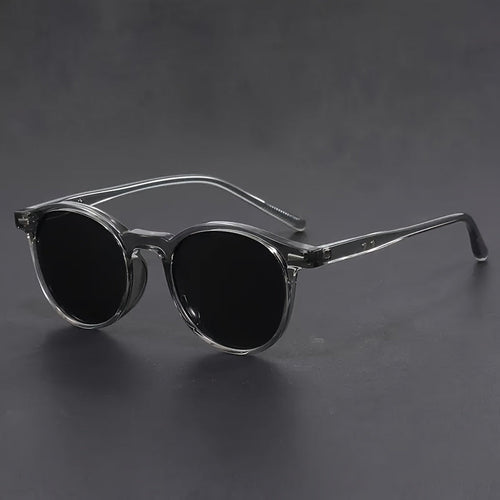 Skanto | Herren-Sonnenbrille RetroView – Runde Schildpatt-Brille mit leichtem Rahmen