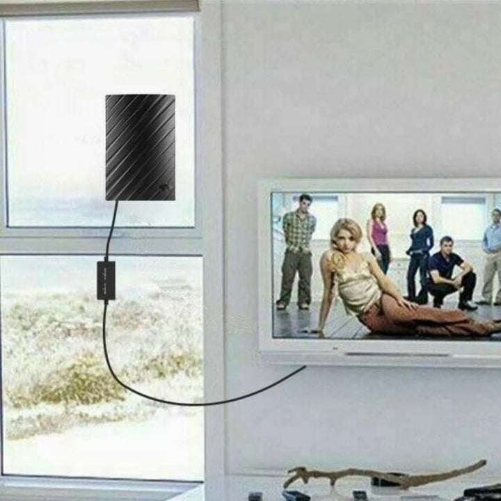 Skanto | 4K Indoor TV-Antenne | 600-Meilen-Reichweite, Plug & Play-Einrichtung für kostenlose HD-Kanäle