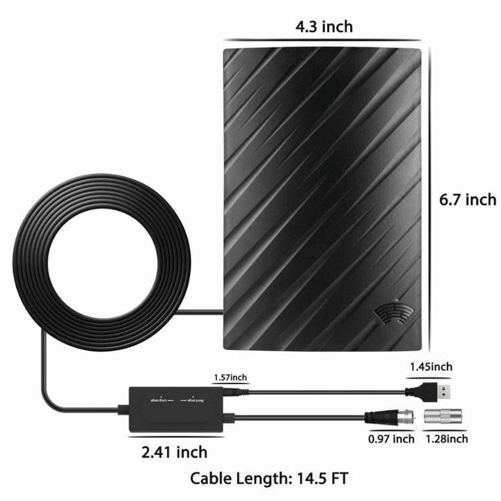 Skanto | 4K Indoor TV-Antenne | 600-Meilen-Reichweite, Plug & Play-Einrichtung für kostenlose HD-Kanäle