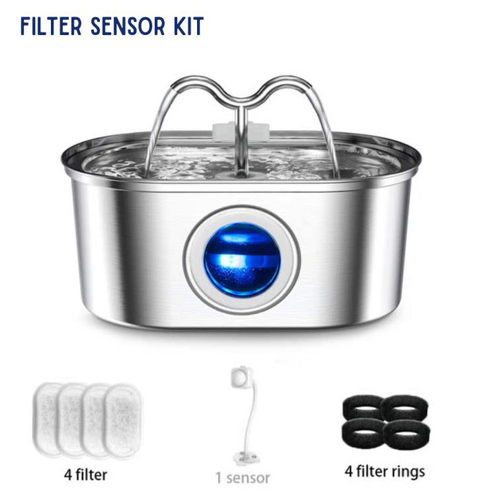 Skanto | Katzenbrunnen | Leiser Betrieb, Edelstahl & hygienisches Design für gesunde Hydration