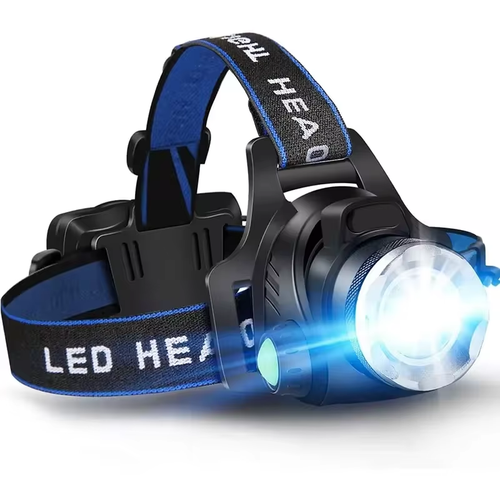 Skanto | Leistungsstarke wasserdichte LED-Stirnlampe mit Zoom und wiederaufladbarem Akku – Outdoor-Abenteuerlicht