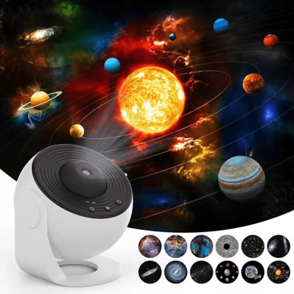 Skanto | CELESTICAST – HD Sternenprojektor mit 13 Galaxien-Discs und Timer-Funktion