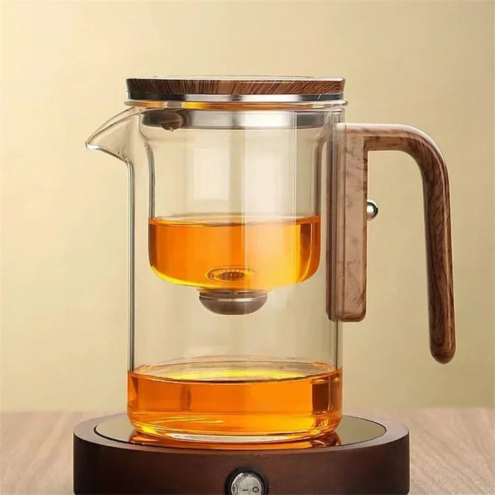 Skanto | TeaPure Glassphere – Glasteekanne mit losem Filter für heißen und kalten Tee
