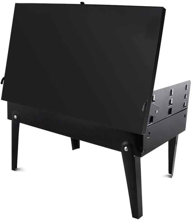 Skanto | Grillmate Fold – Faltbarer Stahl-Koffergrill für Garten, Camping & Outdoor-BBQ