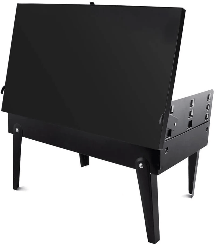 Skanto | Grillmate Fold – Faltbarer Stahl-Koffergrill für Garten, Camping & Outdoor-BBQ