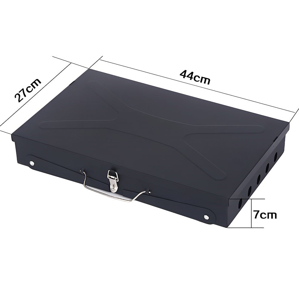 Skanto | Grillmate Fold – Faltbarer Stahl-Koffergrill für Garten, Camping & Outdoor-BBQ