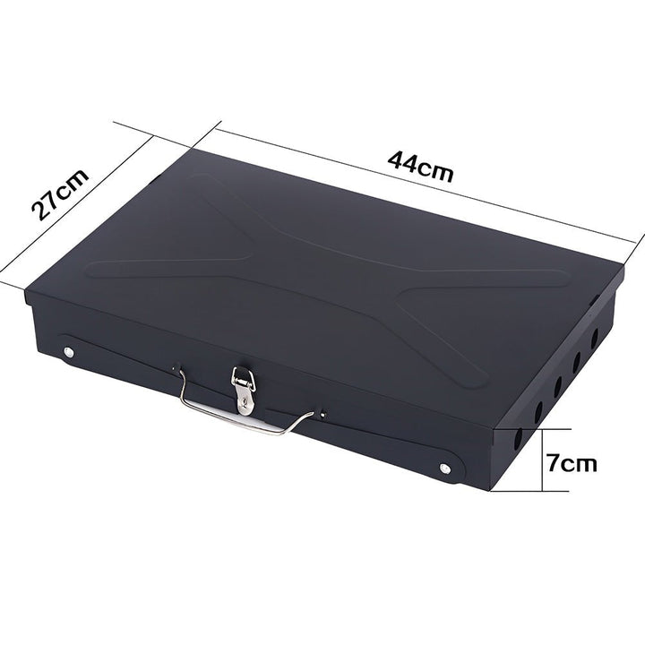 Skanto | Grillmate Fold – Faltbarer Stahl-Koffergrill für Garten, Camping & Outdoor-BBQ