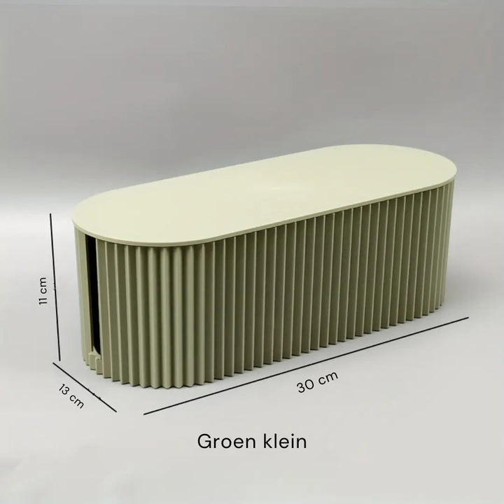 Skanto | Ordoca Kabelbox Schreibtisch-Organizer | Kabelmanagement & Aufbewahrung | Weiß | 30x11x13 cm