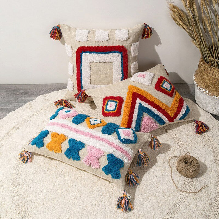 Skanto | Handgefertigter marokkanischer Boho-Stil Kissenbezug