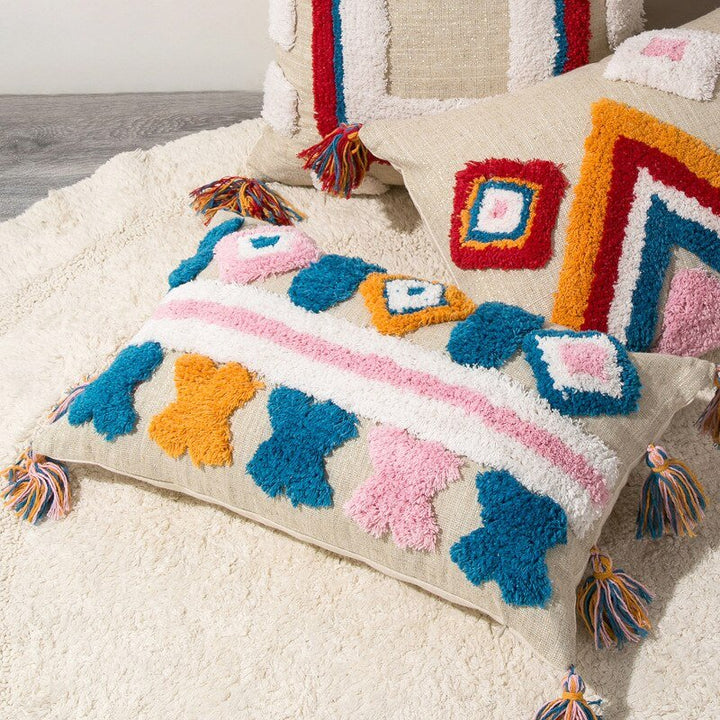 Skanto | Handgefertigter marokkanischer Boho-Stil Kissenbezug