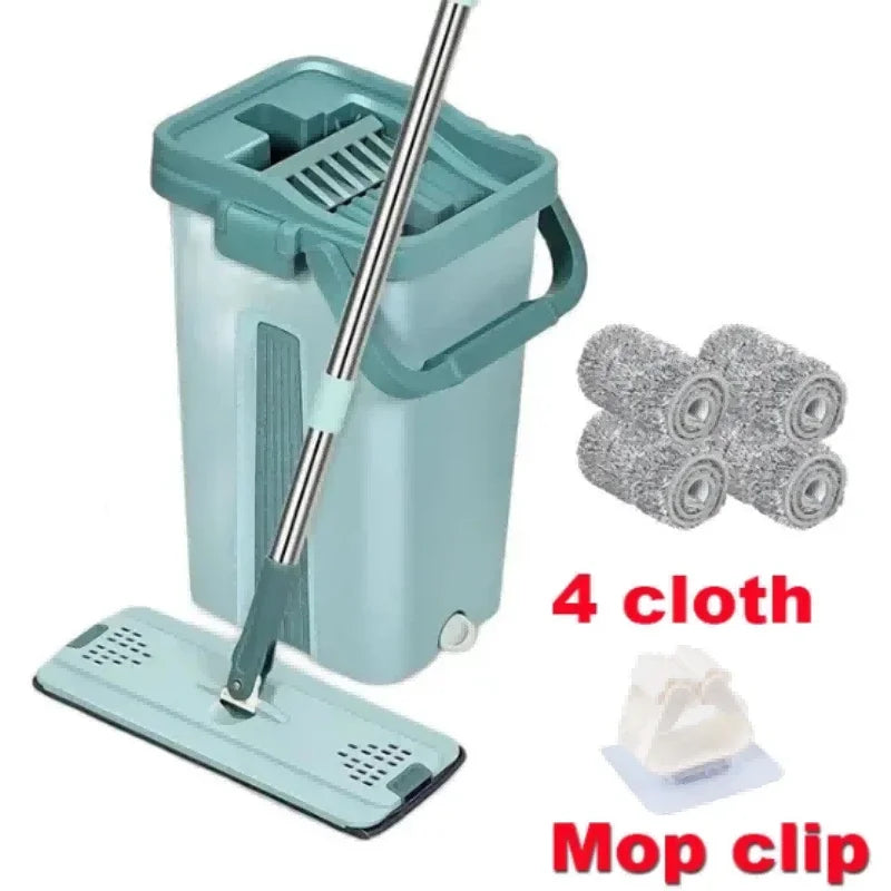 Skanto | Freihändiger Flachmopp mit Eimer - FlexiMop