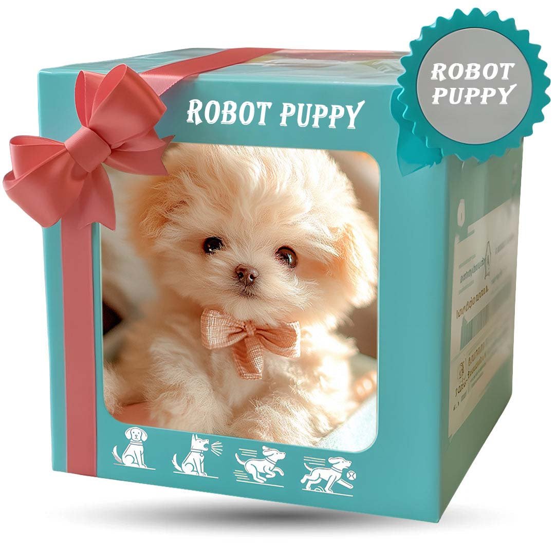 Skanto | CuddlePup Smarter Roboter-Welpe | Perfektes Geschenk für Kinder & Senioren