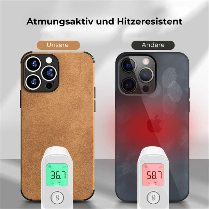 Skanto | iPhone Hülle im Alcantara-Look – Eleganter Schutz für Ihr Gerät