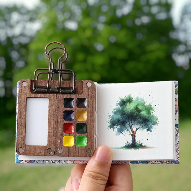 Skanto | Mobiles Aquarellfarben-Set mit 24 Farben