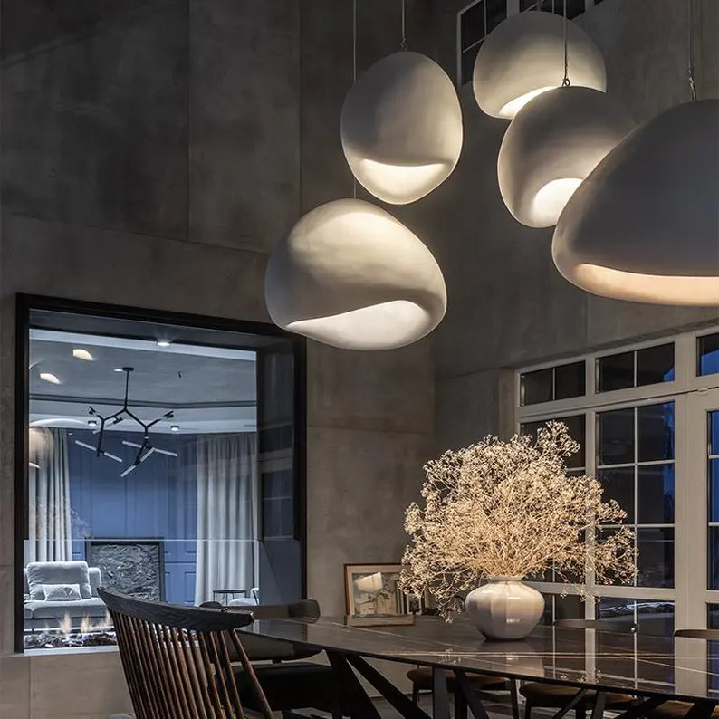 Skanto | LED-Pendelleuchte – Nordisches Wabi-Sabi-Design – Einstellbare Beleuchtung für Wohnkultur & moderne Interieurs