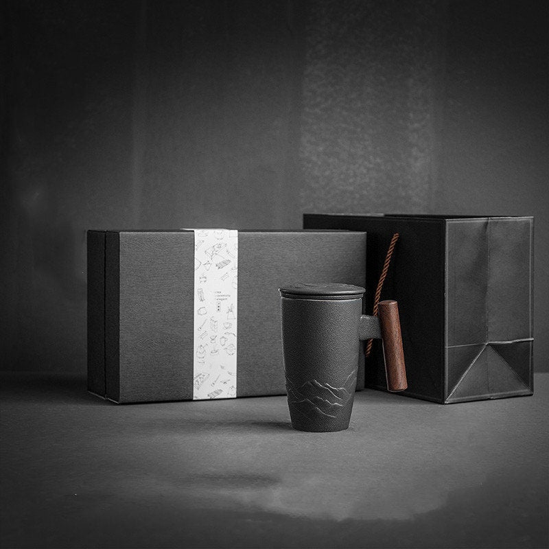 Skanto | Große Keramik-Teetasse mit Deckel