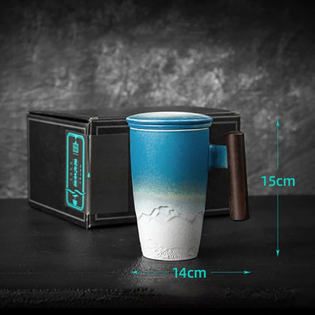 Skanto | Große Keramik-Teetasse mit Deckel
