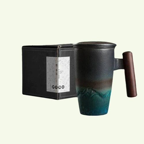 Skanto | Große Keramik-Teetasse mit Deckel