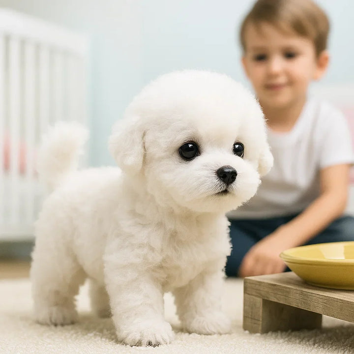 Skanto | Skanto Realistischer Roboter-Welpe, interaktiver Plüsch-KI-Hund Roboter