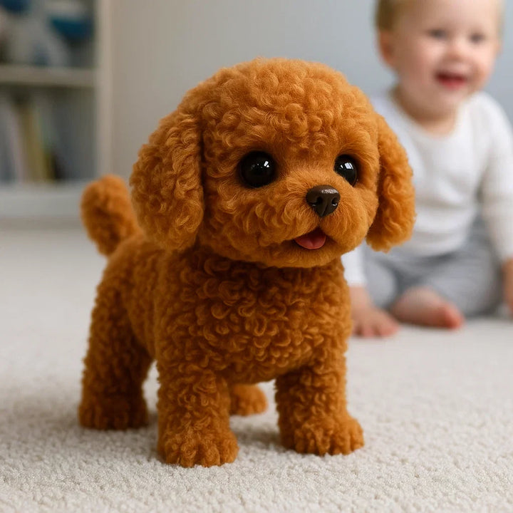 Skanto | Skanto Realistischer Roboter-Welpe, interaktiver Plüsch-KI-Hund Roboter