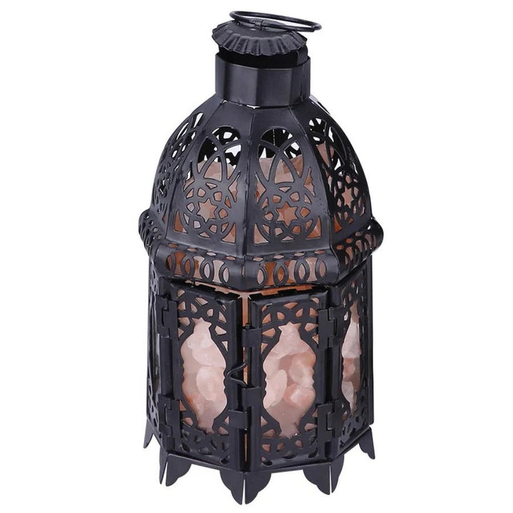 Skanto | Vintage-Tischlampe aus Eisen mit Salzstein