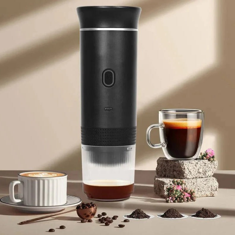 Skanto | Tragbare Kaffeemaschine für Espresso, Cappuccino und Filterkaffee