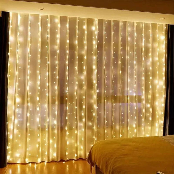 Skanto Skanto | LED-Lichtervorhang mit Fernbedienung, USB-betrieben