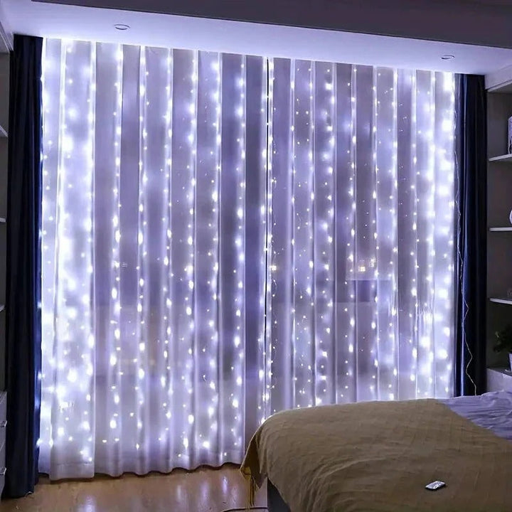 Skanto Skanto | LED-Lichtervorhang mit Fernbedienung, USB-betrieben
