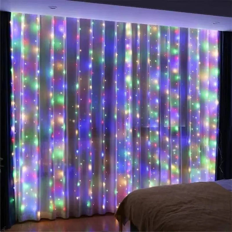 Skanto Skanto | LED-Lichtervorhang mit Fernbedienung, USB-betrieben