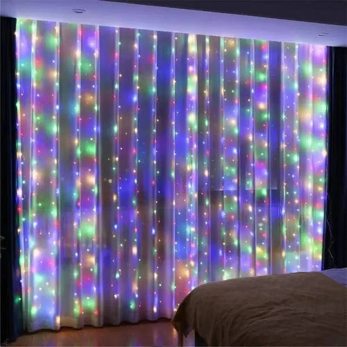 Skanto Skanto | LED-Lichtervorhang mit Fernbedienung, USB-betrieben