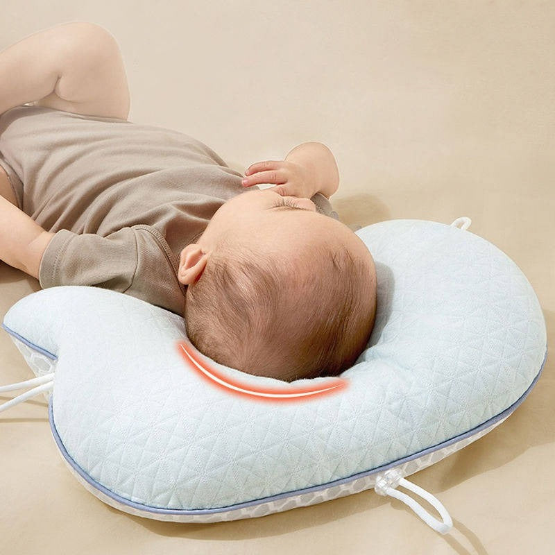 Babykissen mit Memory-Schaum und Baumwollbezug, tragbares Baby-Stützkissen