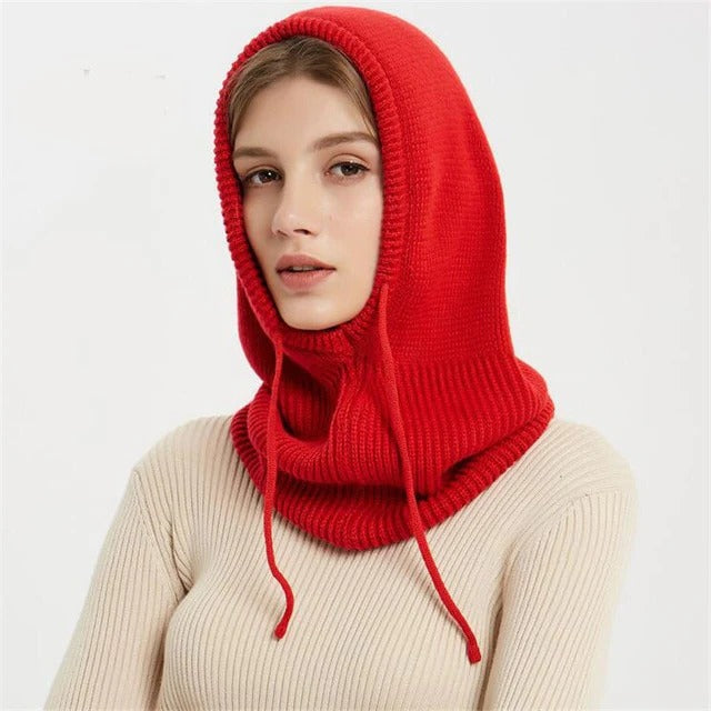 Kaschmir-Mischung Strickmütze mit verstellbarem Sitz