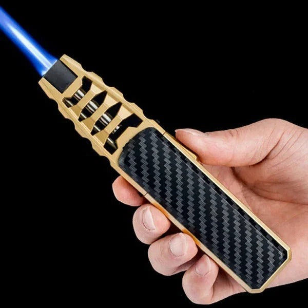 Skanto | Einstellbares Flammenfeuerzeug – Blaue Flamme für Küche & Outdoor
