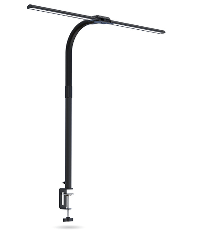 Skanto | DeskLight – Moderne LED-Schreibtischlampe mit Doppelkopf, Stilvolle Bürobeleuchtung