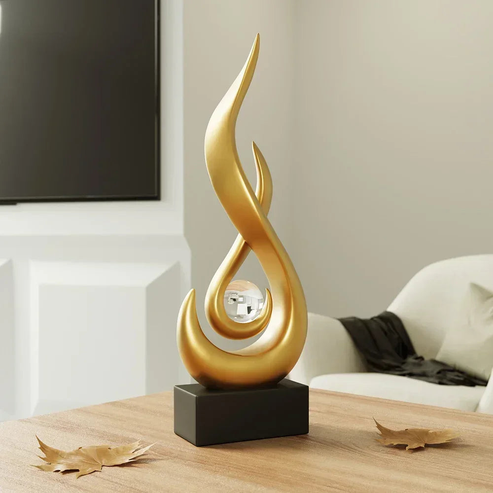 Skanto | Serenity Abstract Sculpture – Moderne künstlerische Wohndekoration