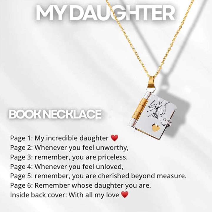 Skanto | Memory Book Hanger Halskette – Symbolischer Schmuck mit einer liebevollen Botschaft
