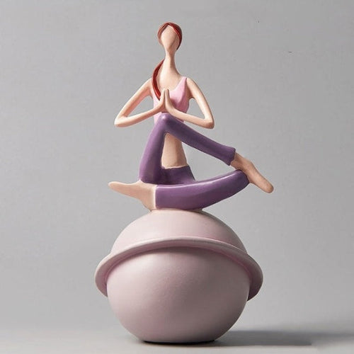 Skanto | Yoga-Frauenfigur-Skulptur