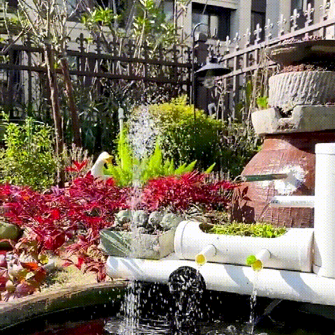 TranquilFlow – Beruhigender Gartenbrunnen mit Solarlicht Skanto
