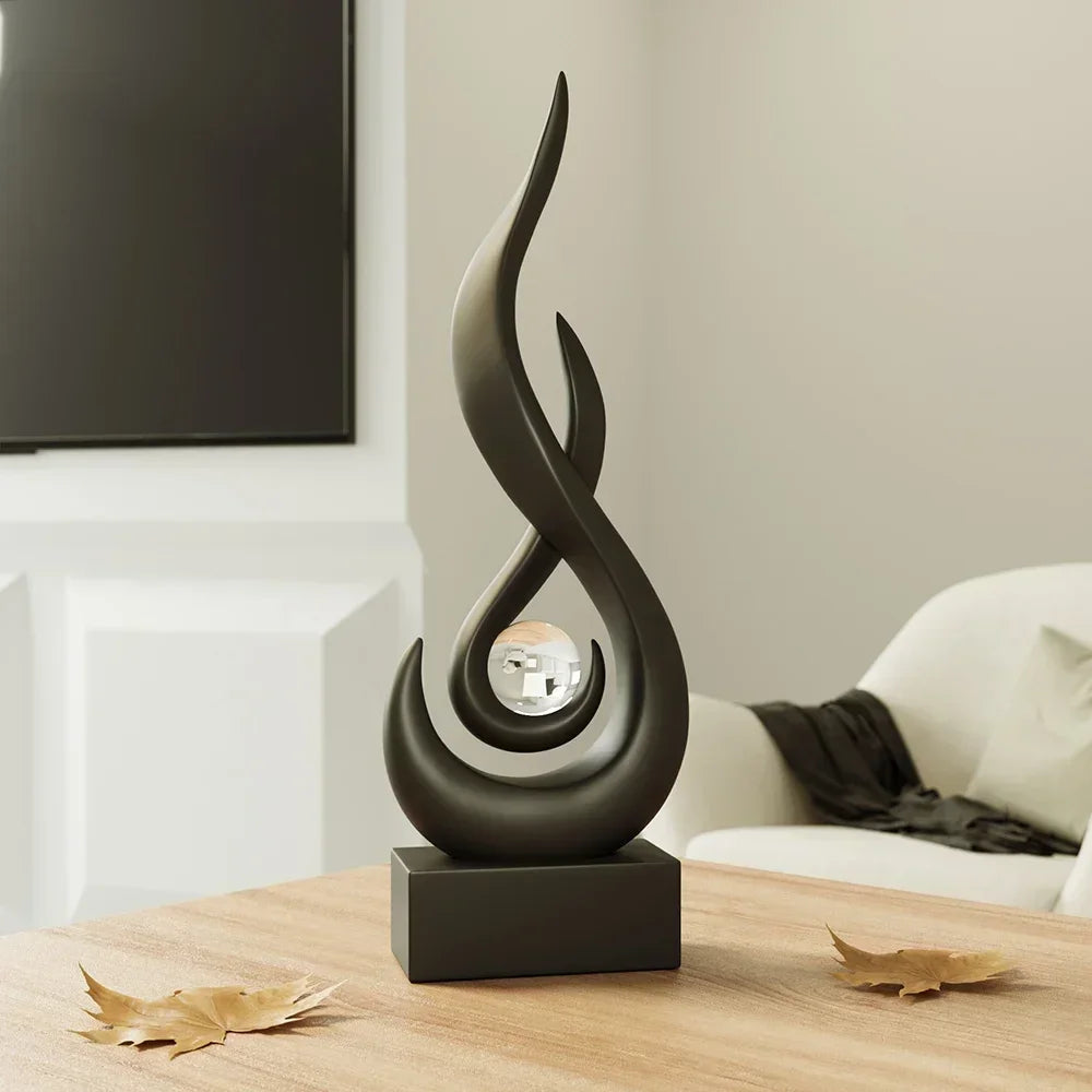 Skanto | Serenity Abstract Sculpture – Moderne künstlerische Wohndekoration