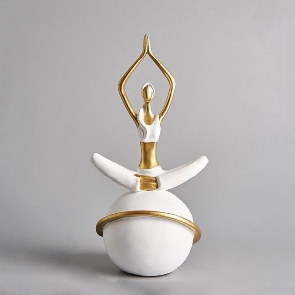 Skanto | Yoga-Frauenfigur-Skulptur