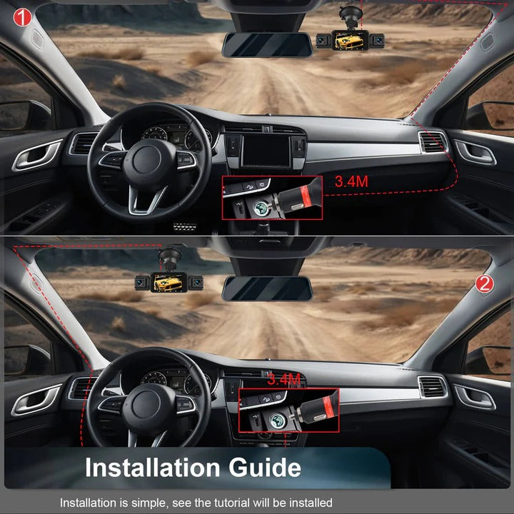 Skanto | Smartes Auto-Dashcam-System mit Nachtsicht und WiFi