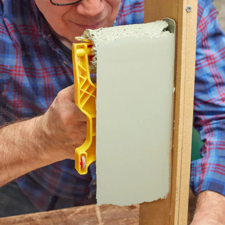 Skanto | Innovativer Eck- und Kanten-Farbroller mit Präzisionsführung für einfaches Streichen – Ergonomischer Griff für professionelles Finish